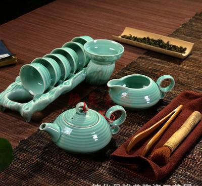 雄美瓷艺·青瓷龙头 厂家直销龙泉青瓷与德化陶瓷茶具品鉴